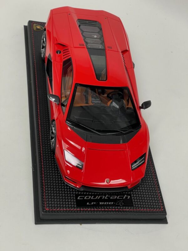 1/18 MR Collection Lamborghini Countach LPI 800-4 Rosso " Red " Leather Base $878.95 ModelCarsHub