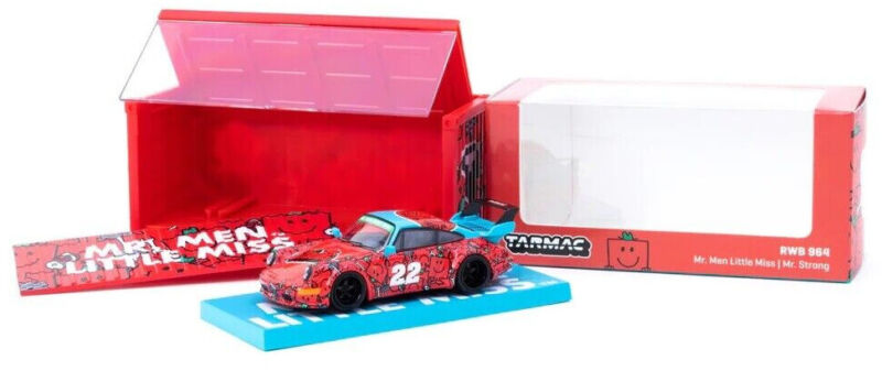 Tarmac Works COLLAB64 Mr.Men Little Miss Porsche RWB 964 1:64 Scale Diecast Car