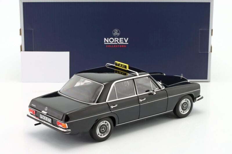 MERCEDES-BENZ 200 (W114/115) 1968 Taxi Black - 1/18 - NOREV