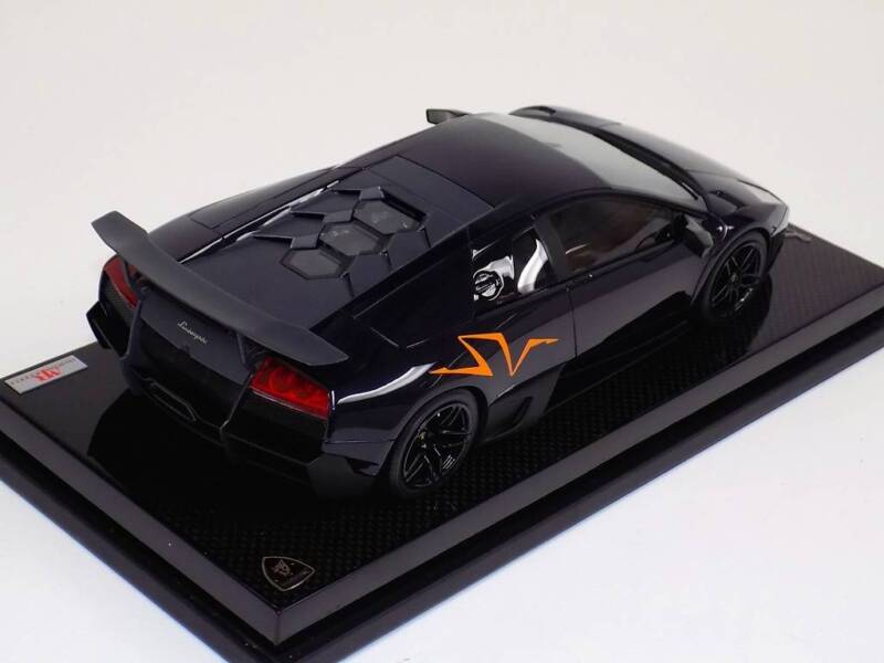 1/18 MR Collection Lamborghini Murcielago SV 670 Dark Blue Orange SV Carbon Base $1084.95 ModelCarsHub