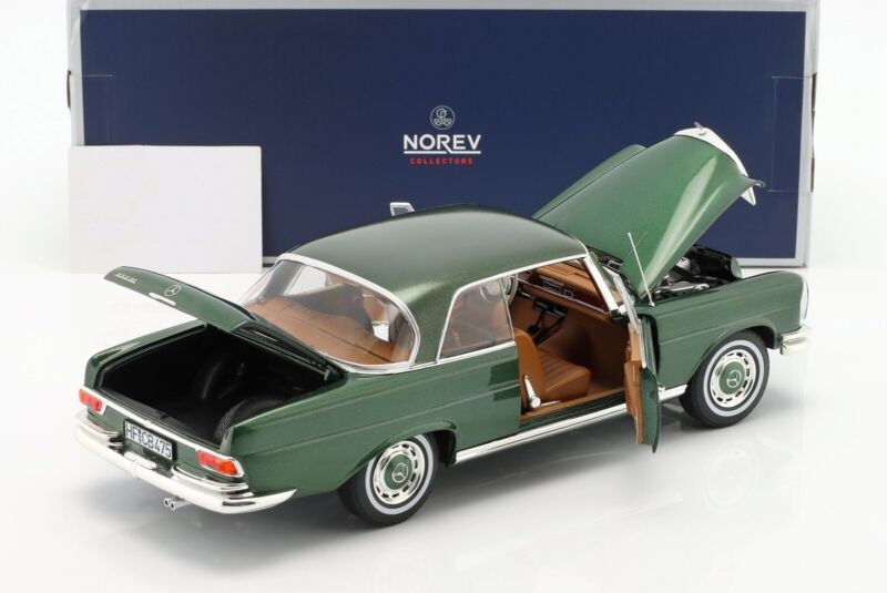 MERCEDES-BENZ 250 SE Coupe (W111) 1969 Green metallic L.E.1/1000 - 1/18 - NOREV
