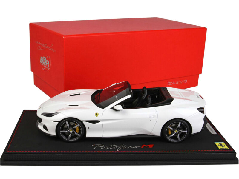1/18 BBR FERRARI PORTOFINO M CONVERTIBLE WHITE & DISPLAY CASE 1/18 BBR FERRARI PORTOFINO M CONVERTIBLE WHITE & DISPLAY CASE $579.95 ModelCarsHub