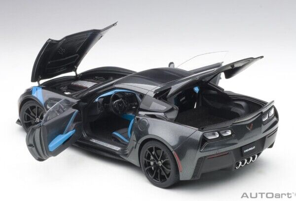 Autoart Chevrolet Corvette C7 Grand Sport Watkins Glen Grey Metallic 1/18 Scale