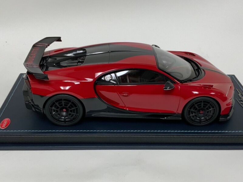 1/18 MR Collection Bugatti Chiron Pur Sport Italian Red Leather Base $852.95 ModelCarsHub