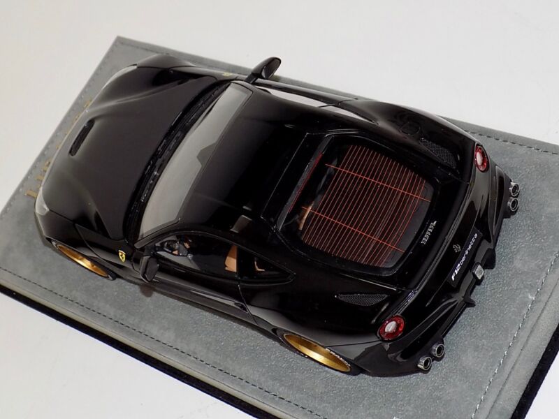 1/18 MR Collection Ferrari F12 Berlinetta Gloss Black Custom Gold Wheels $774.95 ModelCarsHub