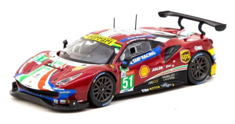 Tarmac Works HOBBY64 Ferrari 488 GTE - 2019 24hr Le Mans 1:64 Scale Diecast Car
