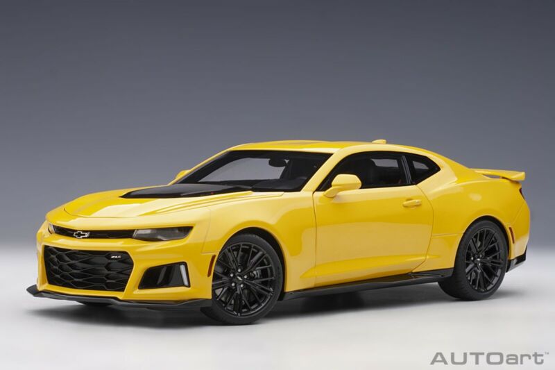 Autoart Chevrolet Camaro ZL1 2017 Bright Yellow in 1/18 Scale New Release!