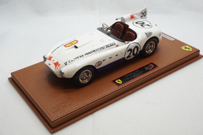 1/18 BBR FERRARI 340/375 MM PANAMERICANA BROWN LEATHER BASE limited 300pcs