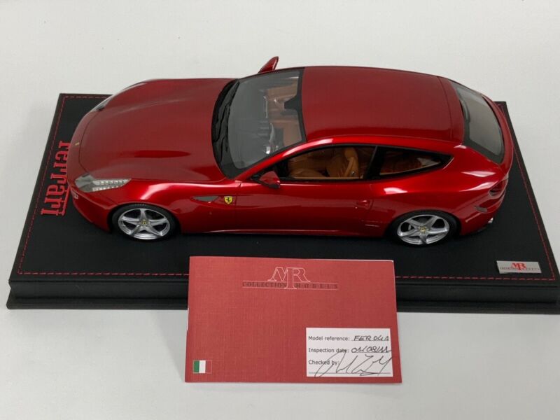 1/18 MR Collection Ferrari FF in Metallic Red on Leather Base RK019 $929.95 ModelCarsHub