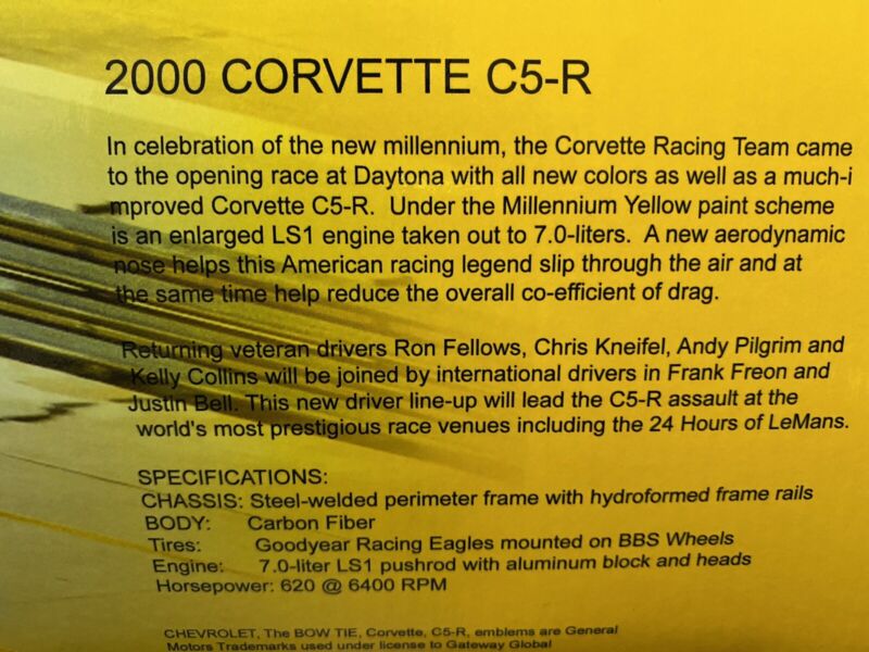 1:18 Chevrolet Corvette C5-R #4 2000 ALMS