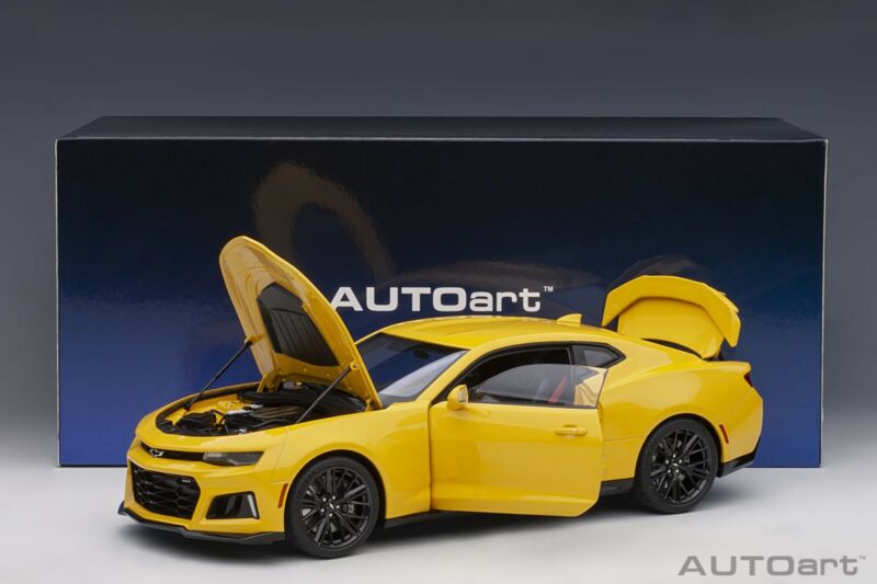 Autoart Chevrolet Camaro ZL1 2017 Bright Yellow in 1/18 Scale New Release!