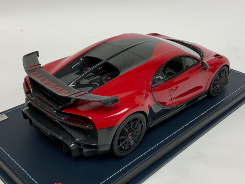 1/18 MR Collection Bugatti Chiron Pur Sport Italian Red Leather Base $852.95 ModelCarsHub
