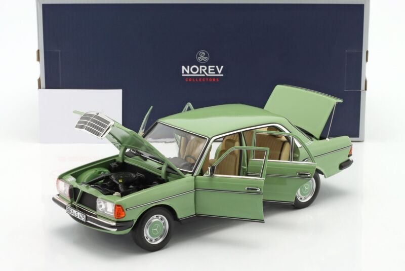 MERCEDES-BENZ 200 (W123) 1982 Light Green - 1/18 - NOREV