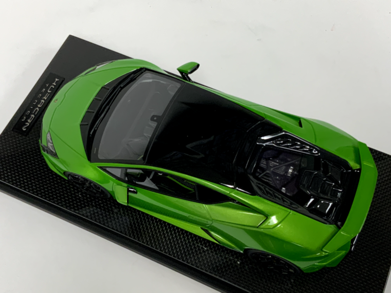 1/18 MR Collection Lamborghini Huracan Tecnica Green Lambo054B Carbon Base $929.95 ModelCarsHub