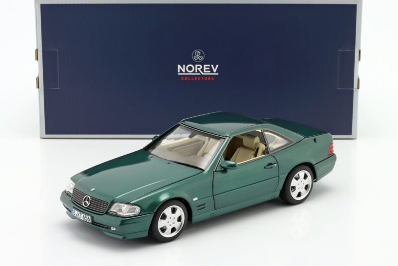 MERCEDES-BENZ 500 SL (R129) Facelift 1999 Green metallic - 1/18 - NORE