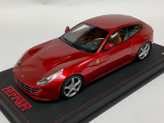 1/18 MR Collection Ferrari FF in Metallic Red on Leather Base RK019 $929.95 ModelCarsHub