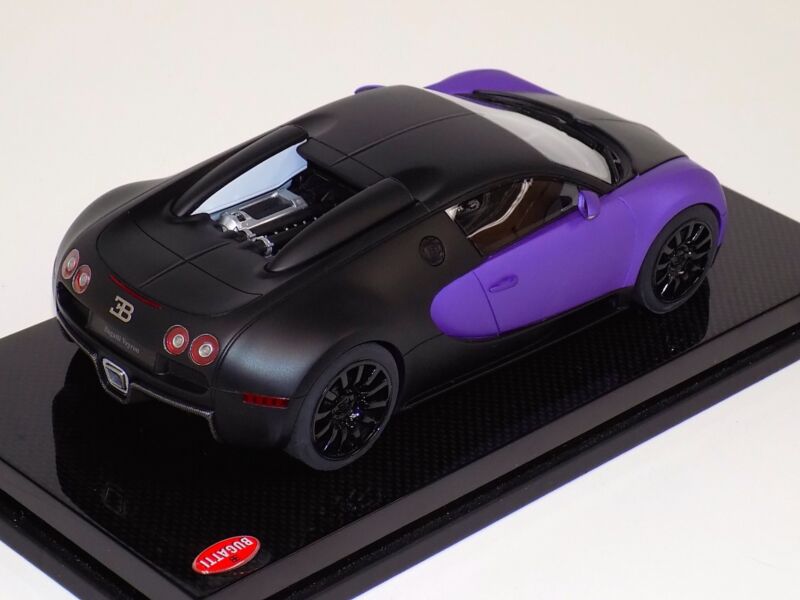 1/18 MR Collection Bugatti Veyron 16.4 Black and Purple on Carbon Fiber Base $929.95 ModelCarsHub