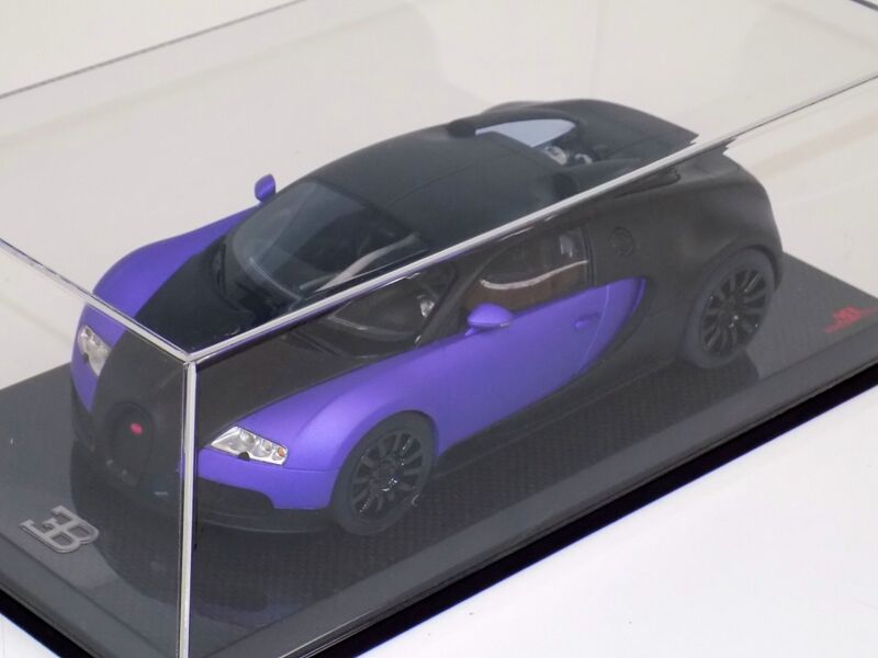 1/18 MR Collection Bugatti Veyron 16.4 Black and Purple on Carbon Fiber Base $929.95 ModelCarsHub