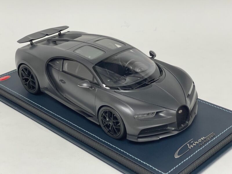 1/18 MR Collection Bugatti Chiron Sport "La Noire" Leather Base IN STOCK $889.95 ModelCarsHub
