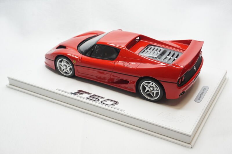 1/18 BBR FERRARI F50 COUPE ROSSO CORSA DELUXE WHITE LEATHER limited 20pcs