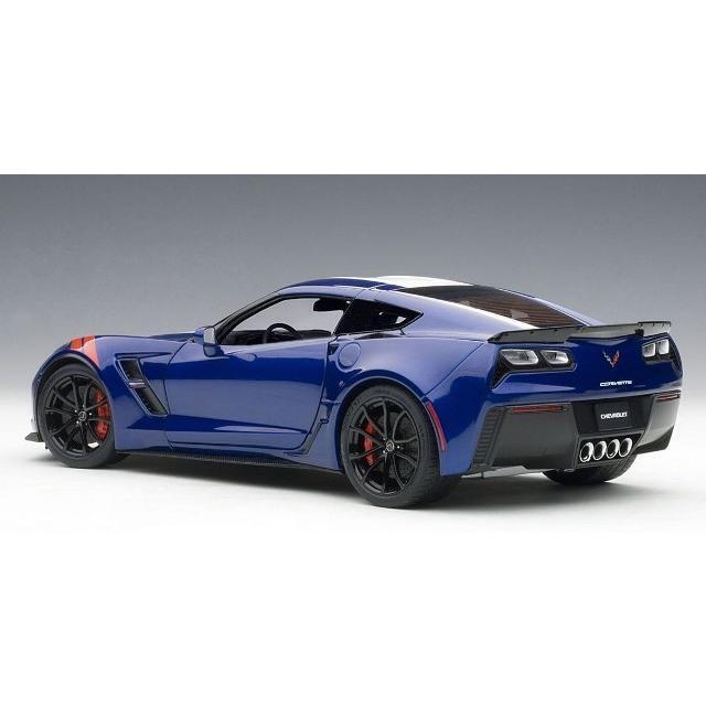 1/18 Autoart Chevrolet Corvette C7 Gransport Blue/White Stripe Red Hashmark 71275