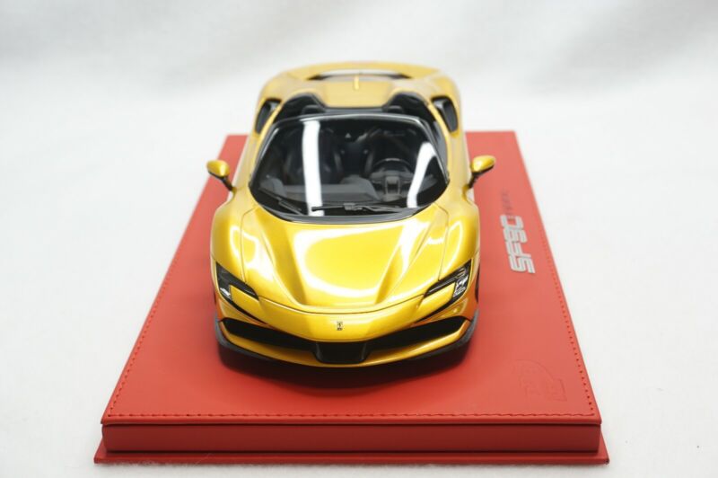 1/18 BBR FERRARI SF90 SPIDER GIALLO MONTECARLO DELUXE RED Limited 10PC #01/10