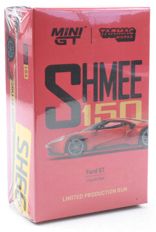 Mini GT x Tarmac Works COLLAB64 Liquid Red Ford GT Shmee150 1:64 Diecast Car