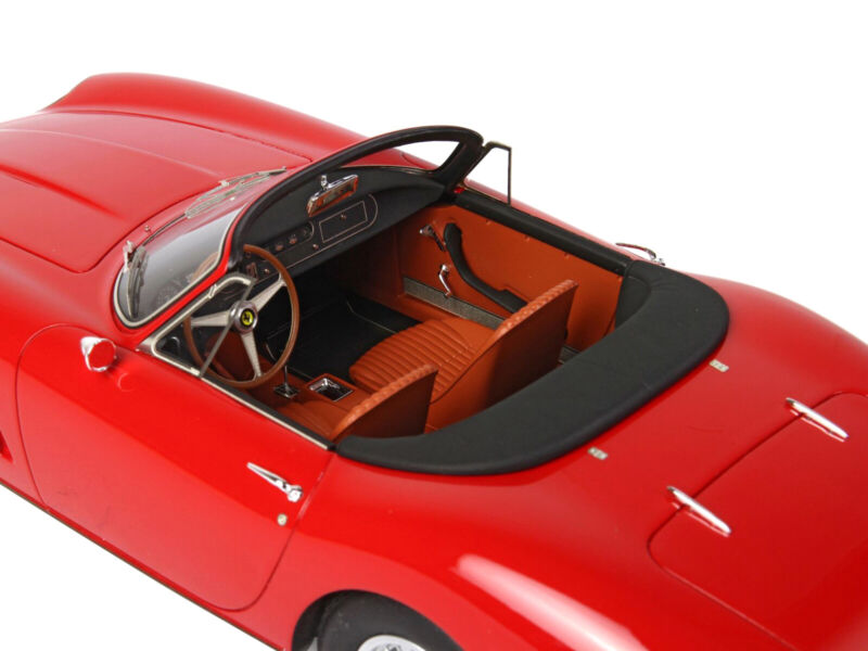 1967 FERRARI 275 GTS/4 NART CONVERTIBLE RED & DISPLAY CASE 1/18 MODEL BBR 1816C1
