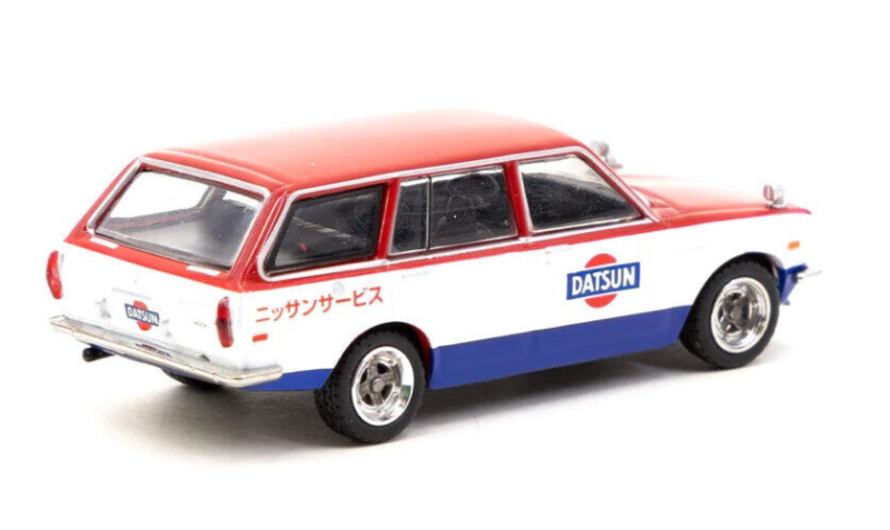 Tarmac Works GLOBAL64 Nissan Datsun Bluebird 510 Wagon Service Car 1:64 Diecast Car