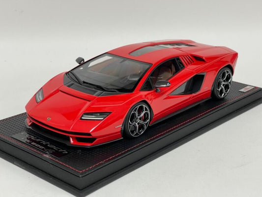 1/18 MR Collection Lamborghini Countach LPI 800-4 Rosso " Red " Leather Base $878.95 ModelCarsHub