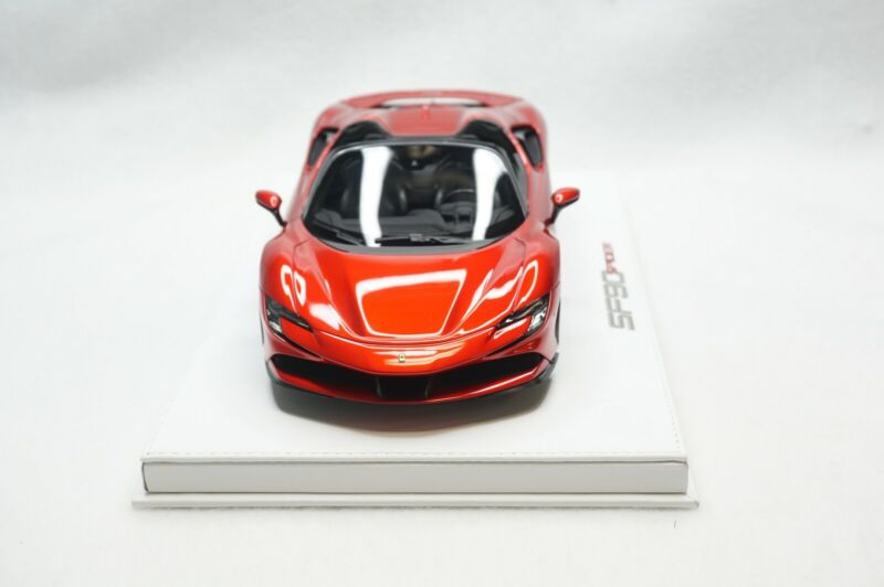 1/18 BBR FERRARI SF90 SPIDER 2007 F1 RED METALLIC DELUXE WHITE LEATHER limited 20pcs
