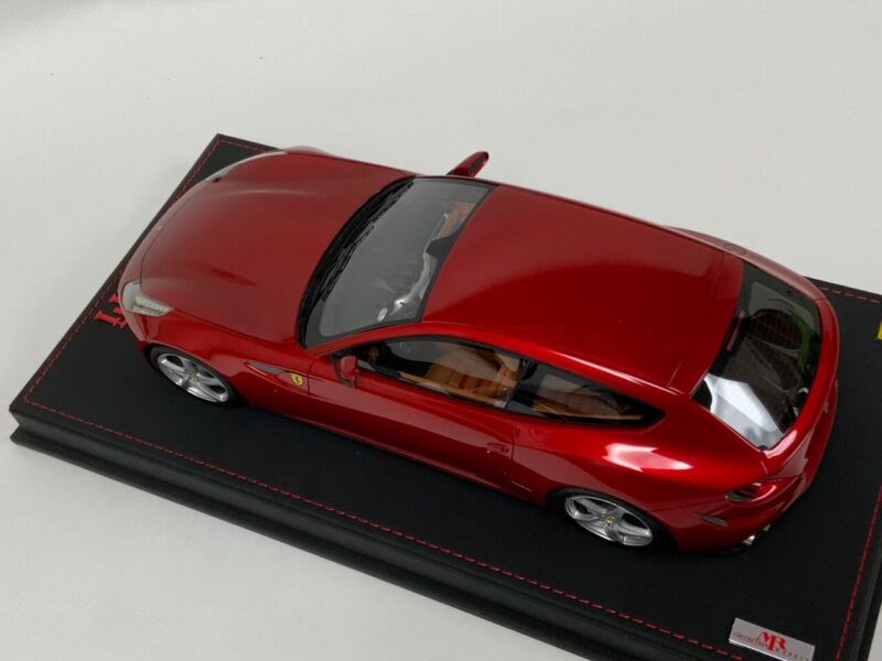 1/18 MR Collection Ferrari FF in Metallic Red on Leather Base RK019 $929.95 ModelCarsHub