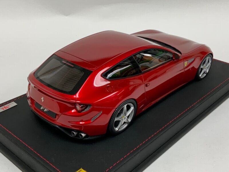 1/18 MR Collection Ferrari FF in Metallic Red on Leather Base RK019 $929.95 ModelCarsHub