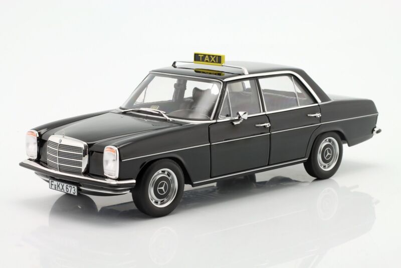 MERCEDES-BENZ 200 (W114/115) 1968 Taxi Black - 1/18 - NOREV