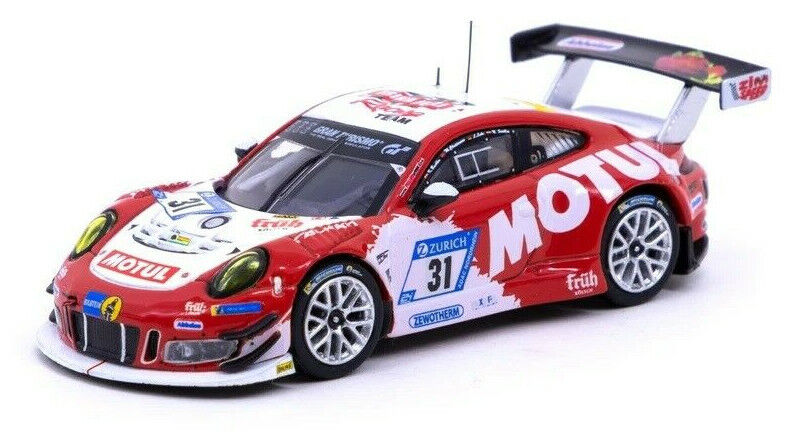 Tarmac Works HOBBY64 Porsche 911 GT3 R -2017 24hrs Nurburgring 1:64 Diecast Car
