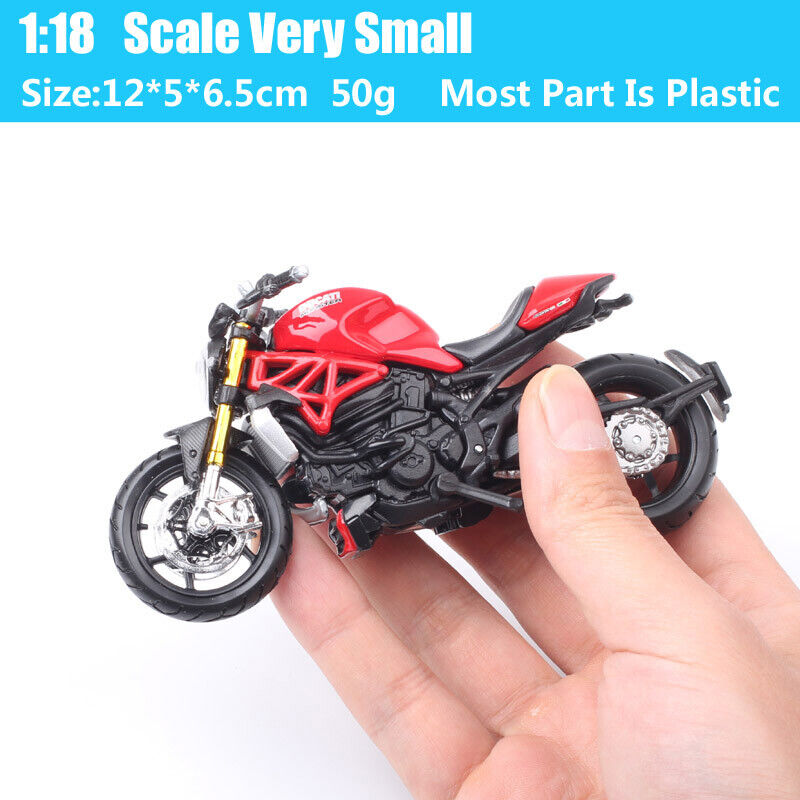 Maisto 1:18 Scale Ducati Monster 1200S Motorcycle Diecast Model Bike Toy Red