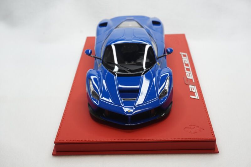 1/18 BBR FERRARI LAFERRARI AZZURRO DINO DELUXE RED LEATHER limited 10pcs
