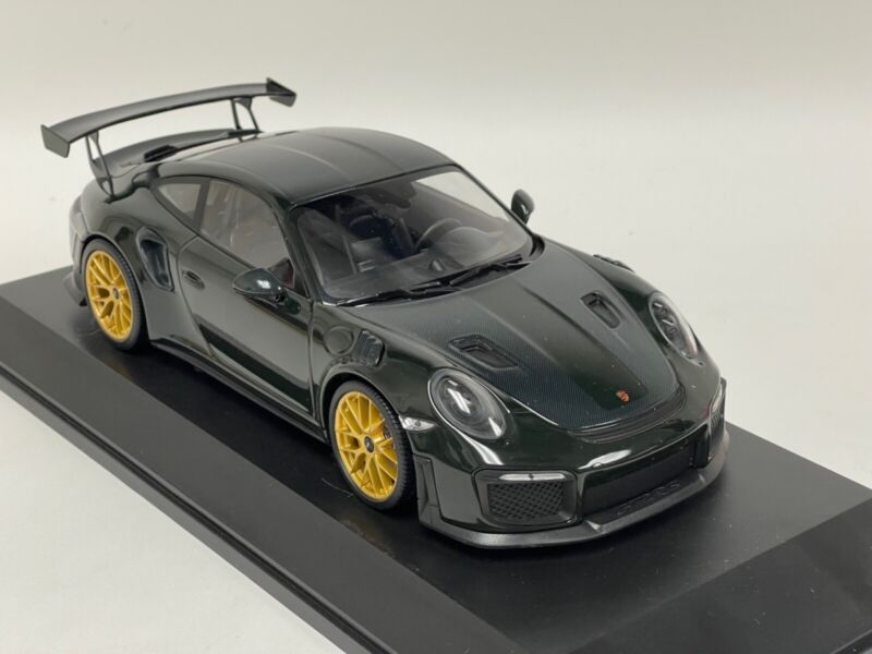 1/18 Minichamps Porsche 911 "991.2" GT2 RS Green with Gold Wheels 155 068306 $339.95 ModelCarsHub