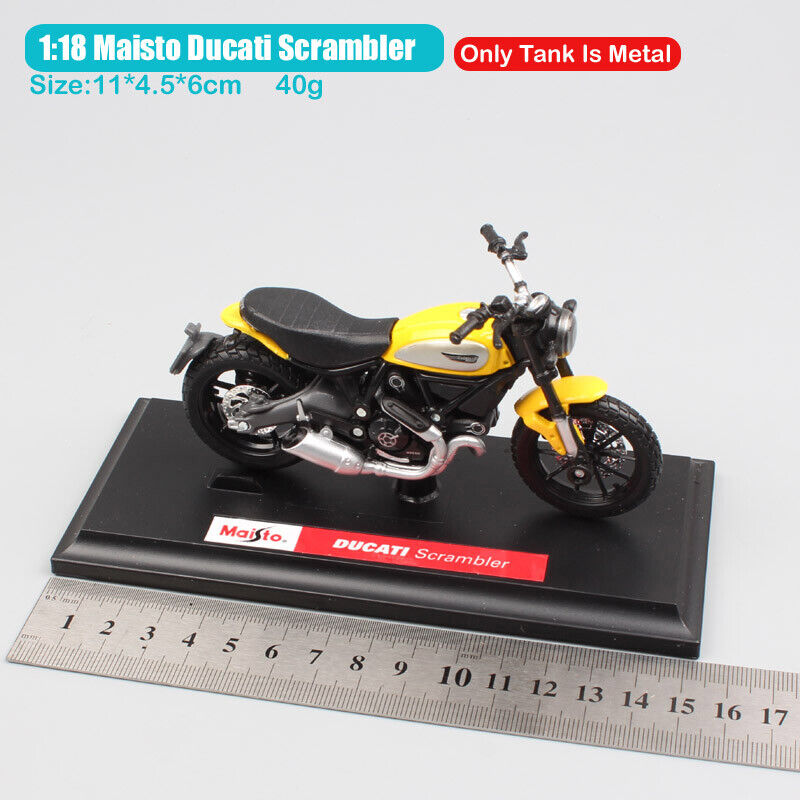 1/18 Maisto Ducati Scrambler bike moto diecast racing motorcycle model $29.95 ModelCarsHub