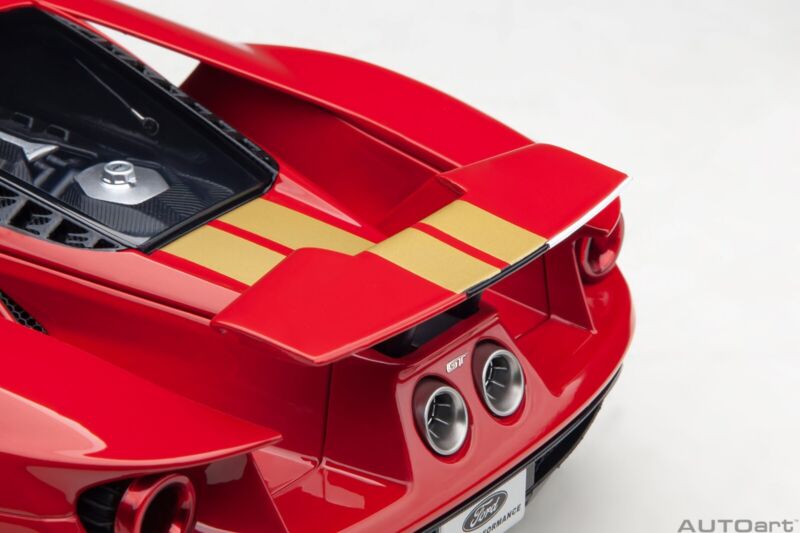 1/18 Autoart Ford GT 2022 Alan Mann Heritage Edition Alan Mann Red Ford GT 2022 Alan Mann Heritage Edition Alan Mann Red COMPOSITE MODEL/FULL OPENINGS in 1/18 scale by Autoart ${sh$op-name} $382.95