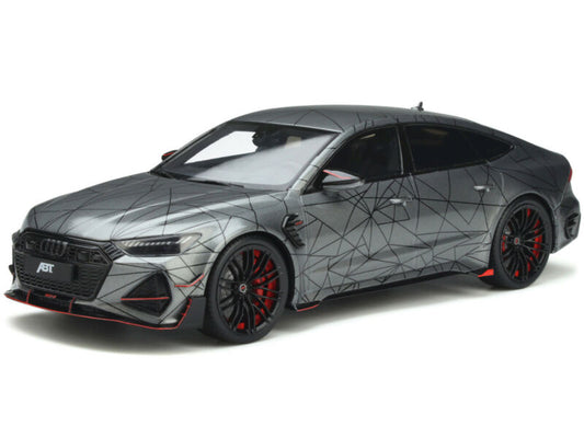 AUDI ABT RS7-R (4K) DAYTONA GRAY MET. W/GRAPHICS 1/18 MODEL CAR GT SPIRIT GT293