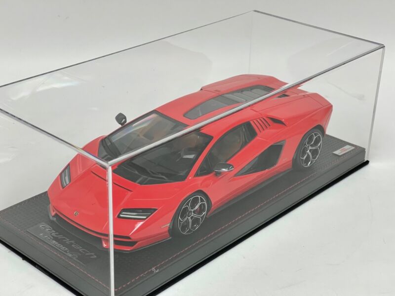 1/18 MR Collection Lamborghini Countach LPI 800-4 Rosso " Red " Leather Base $878.95 ModelCarsHub