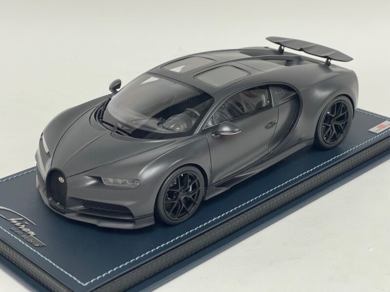 1/18 MR Collection Bugatti Chiron Sport "La Noire" Leather Base IN STOCK $889.95 ModelCarsHub