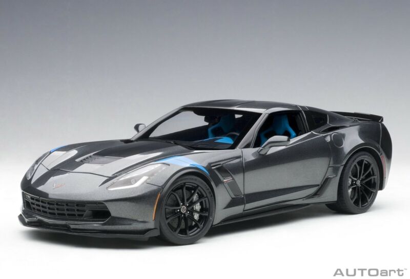 Autoart Chevrolet Corvette C7 Grand Sport Watkins Glen Grey Metallic 1/18 Scale