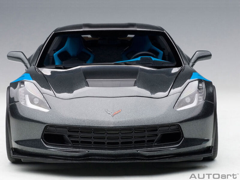 2017 CHEVROLET CORVETTE C7 GRAND SPORT WATKINS GLEN GRAY 1:18 BY AUTOart 71272