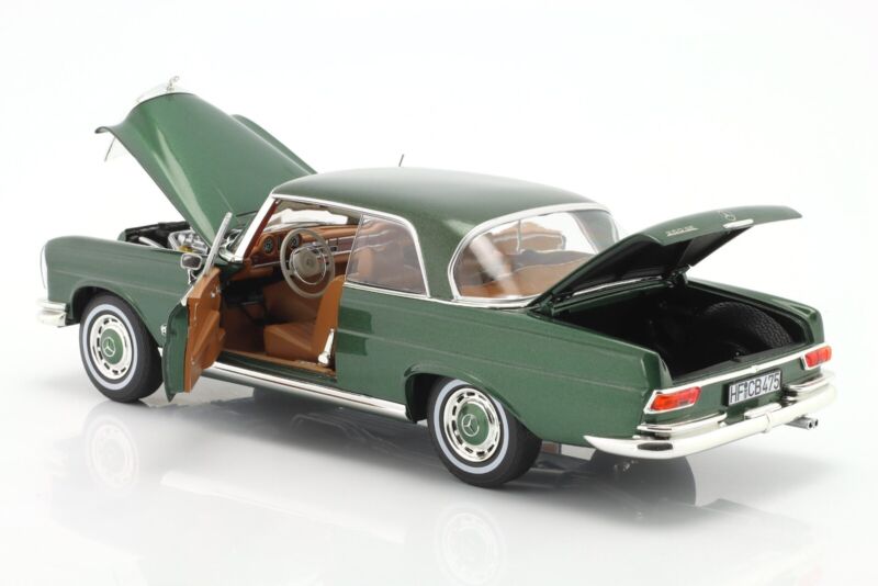 MERCEDES-BENZ 250 SE Coupe (W111) 1969 Green metallic L.E.1/1000 - 1/18 - NOREV