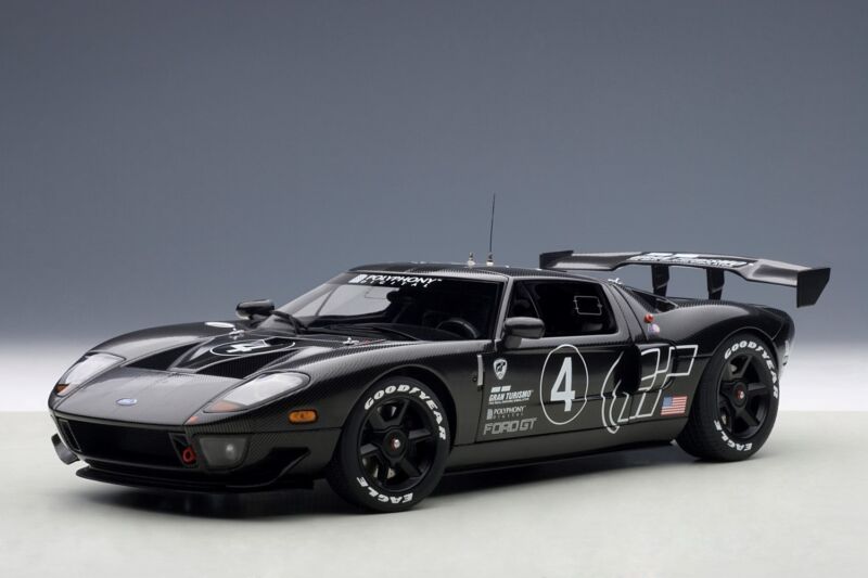 2005 FORD GT LM RACE CAR SPEC II CARBON FIBER 1:18 by AUTOart #80514