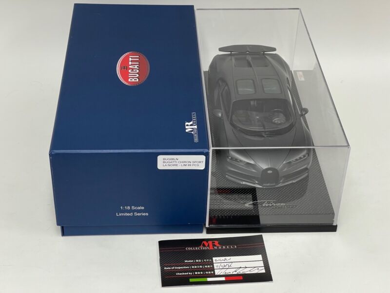 1/18 MR Collection Bugatti Chiron Sport "La Noire" Carbon Base IN STOCK $1007.95 ModelCarsHub