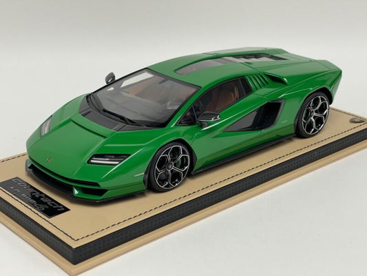 1/18 MR Collection Lamborghini Countach LPI 800-4 Medio Green Leather Base $868.95 ModelCarsHub