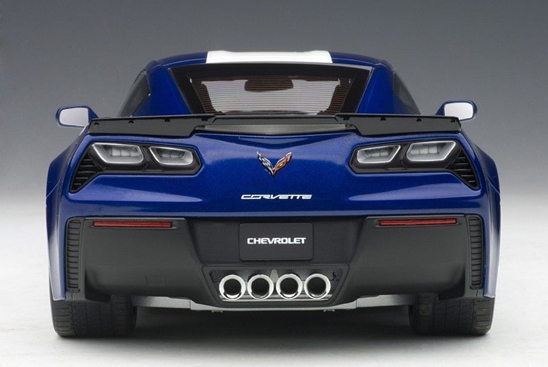 AUTOART CHEVROLET CORVETTE GRAND SPORT ADMIRAL BLUE/STRIPES 1:18*New! Last One!!